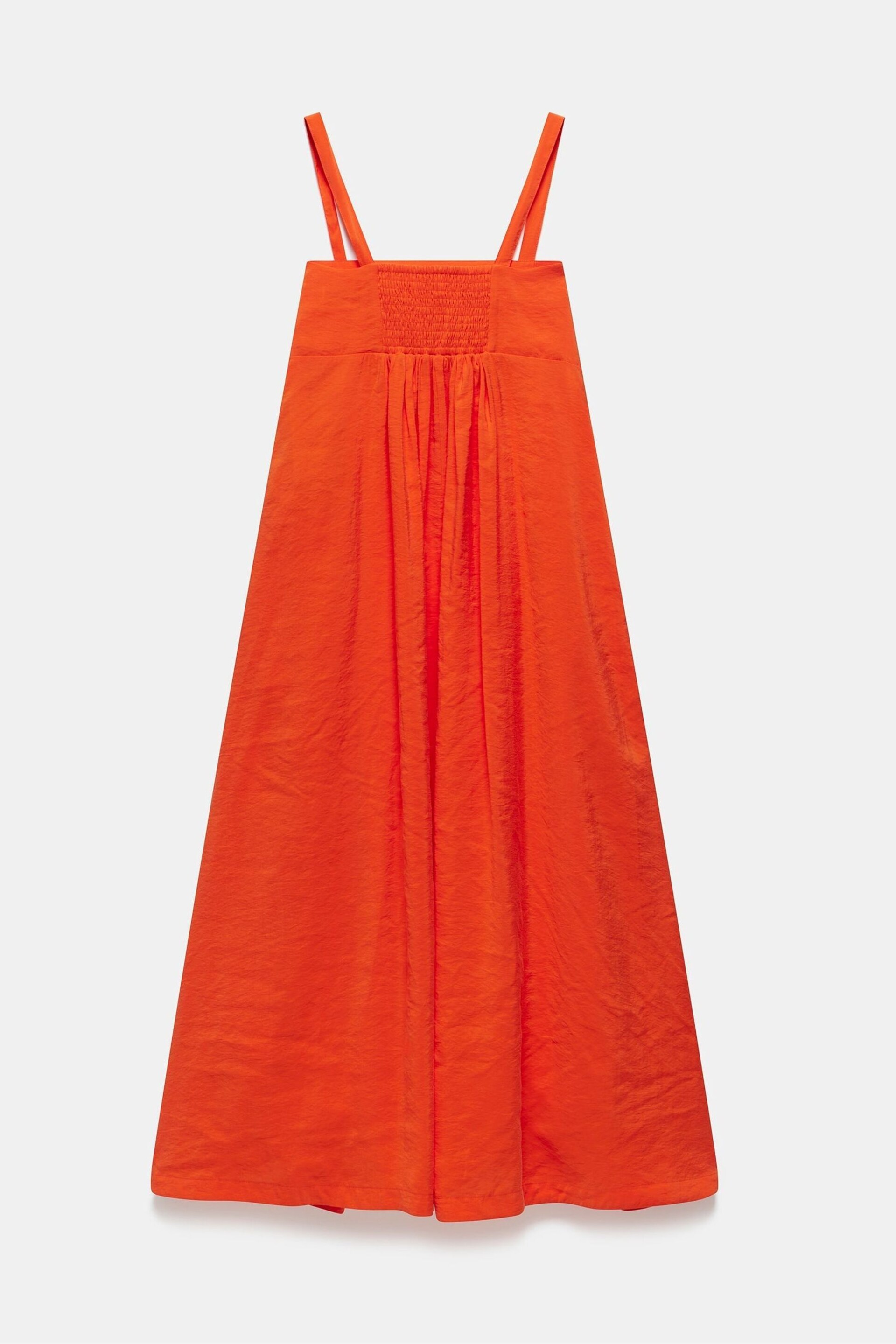 Mint Velvet Orange Floral Midi Dress - Image 4 of 4