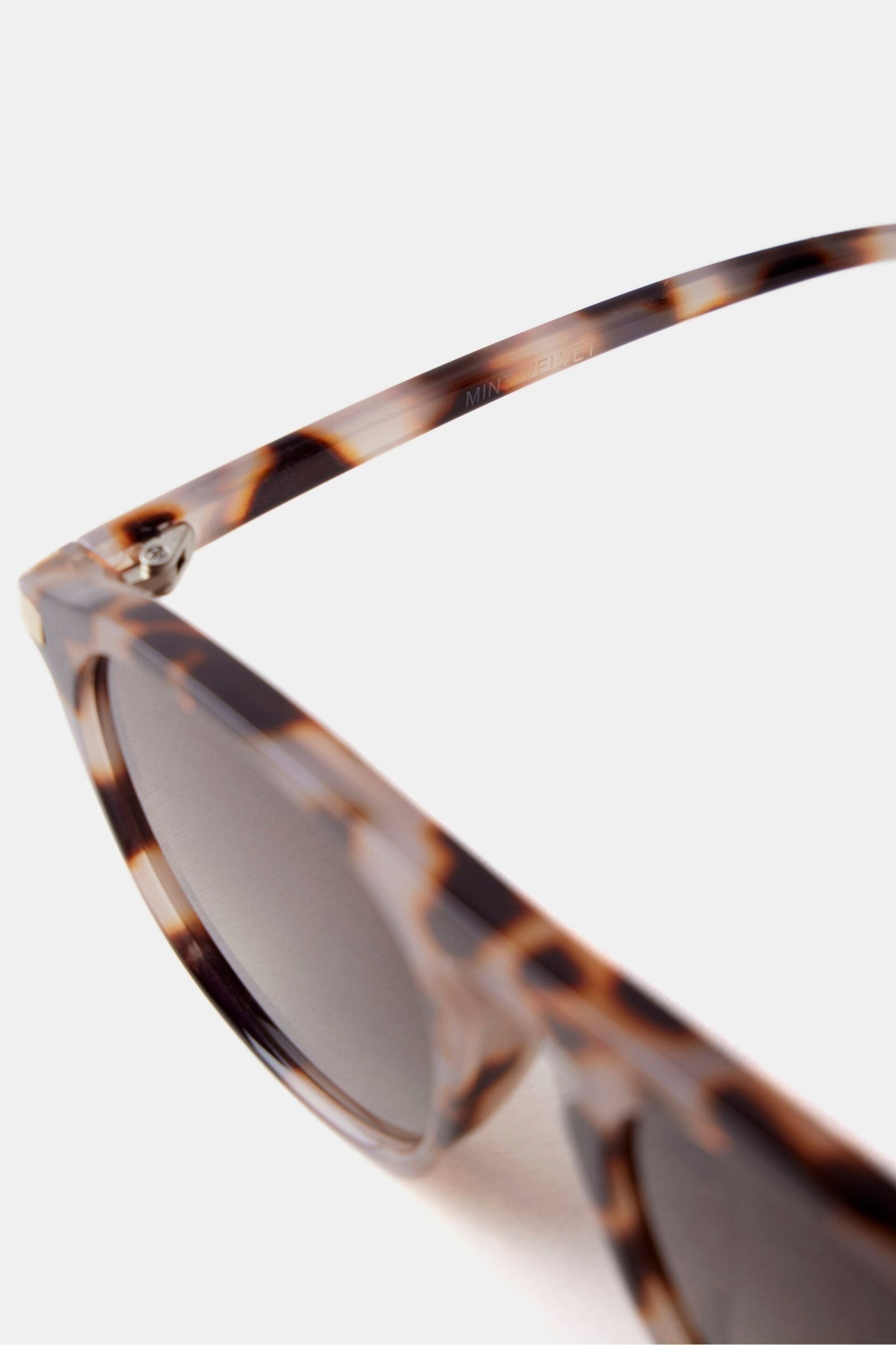 Mint Velvet Brown Tortoiseshell Sunglasses - Image 5 of 6