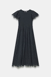 Mint Velvet Black Broderie Midi Dress - Image 3 of 4