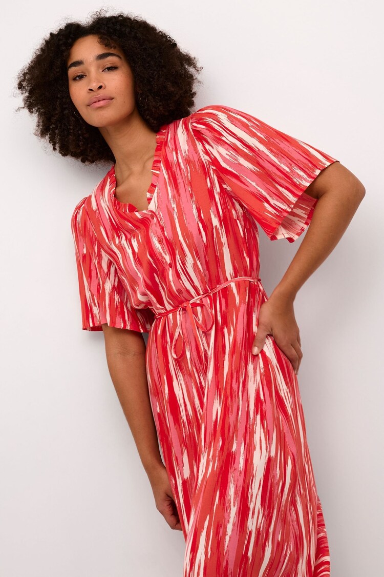 Kaffe Arina Half Sleeve V-Neck Maxi Dress - Image 3 of 3