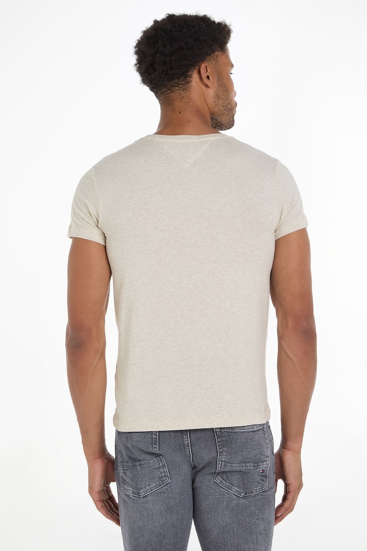 Tommy Hilfiger White Slim Fit Core Stretch Crew Neck T-Shirt - Image 2 of 6