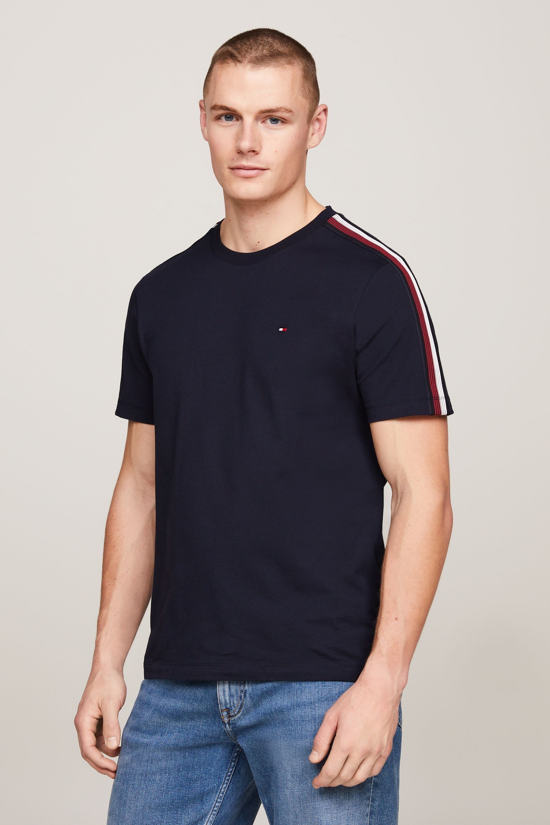 Tommy hilfiger stripe tee on sale