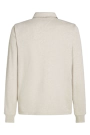 Tommy Hilfiger White Terry Half Zipped Sweatshirt - Image 5 of 6