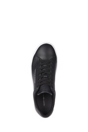 Tommy Hilfiger Blue TH Court Leather Grain Essential Trainers - Image 5 of 5