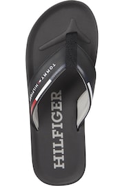 Tommy Hilfiger Black Comfort Beach Sandals - Image 3 of 4