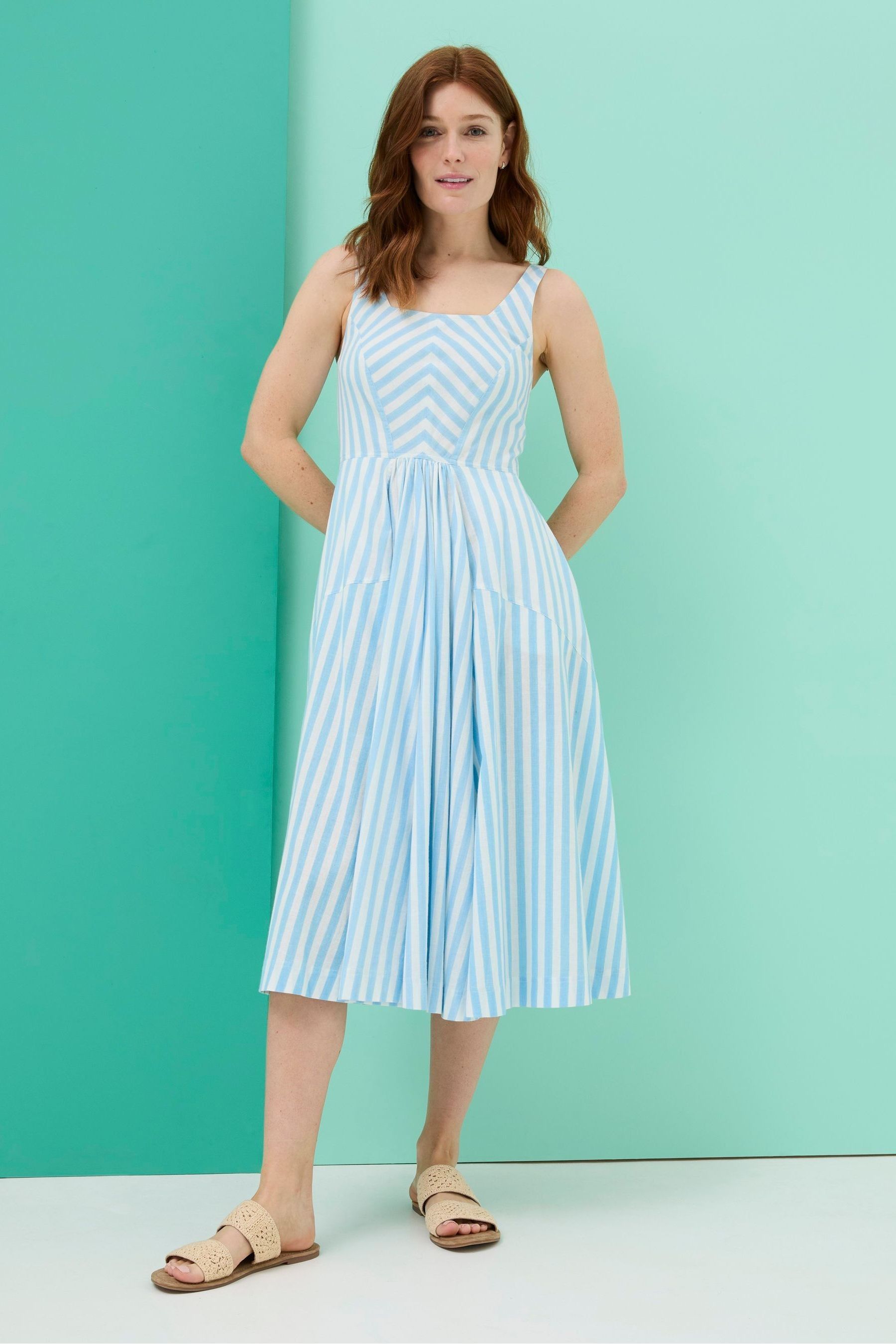 Buy FatFace Maria Jude Stripe Midi Dress from Next France