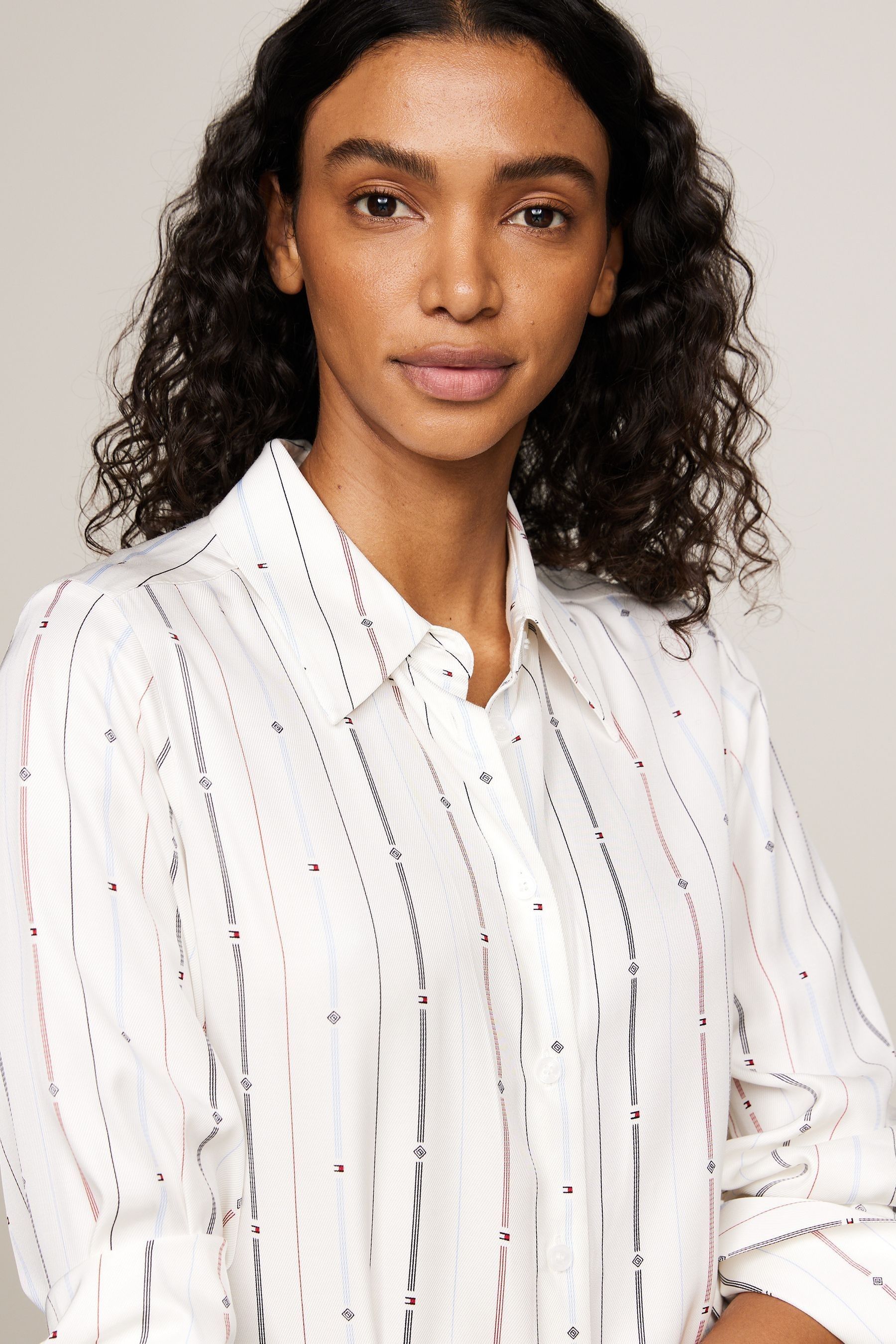 Buy Tommy Hilfiger White Foulard Knee Length Shirt Dress from Next Canada
