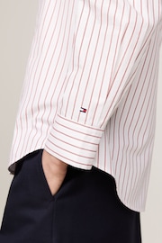 Tommy Hilfiger White Regular Fit Stripe Shirt - Image 4 of 6