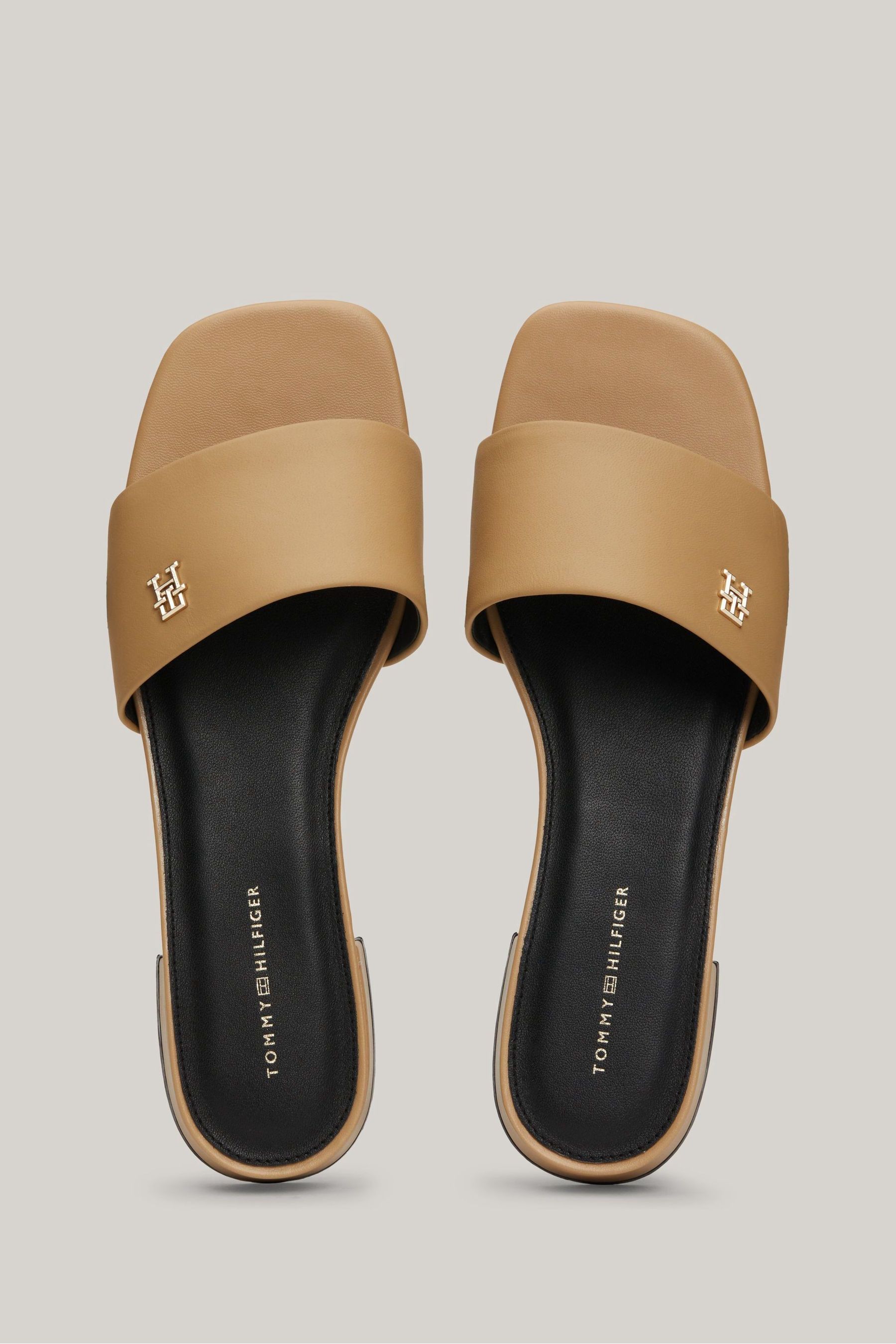 Tommy Hilfiger Brown Flat Sandals