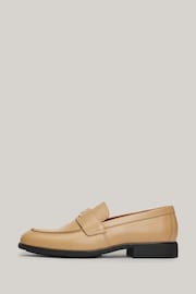 Tommy Hilfiger Brown Leather Classic Loafers - Image 3 of 8