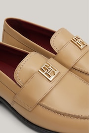 Tommy Hilfiger Brown Leather Classic Loafers - Image 5 of 8