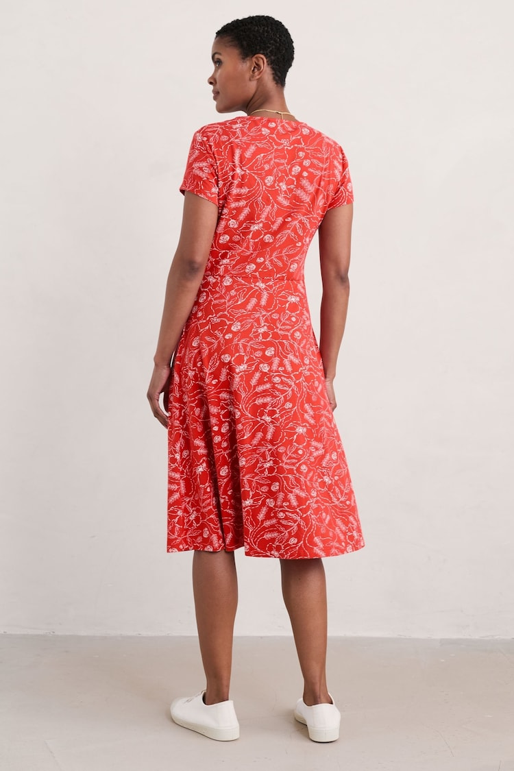 Seasalt Cornwall Red Petite Pier View Jersey Dress - Image 2 of 5