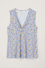 Seasalt Cornwall Blue Millbank Sleeveless Jersey Top - Image 4 of 5