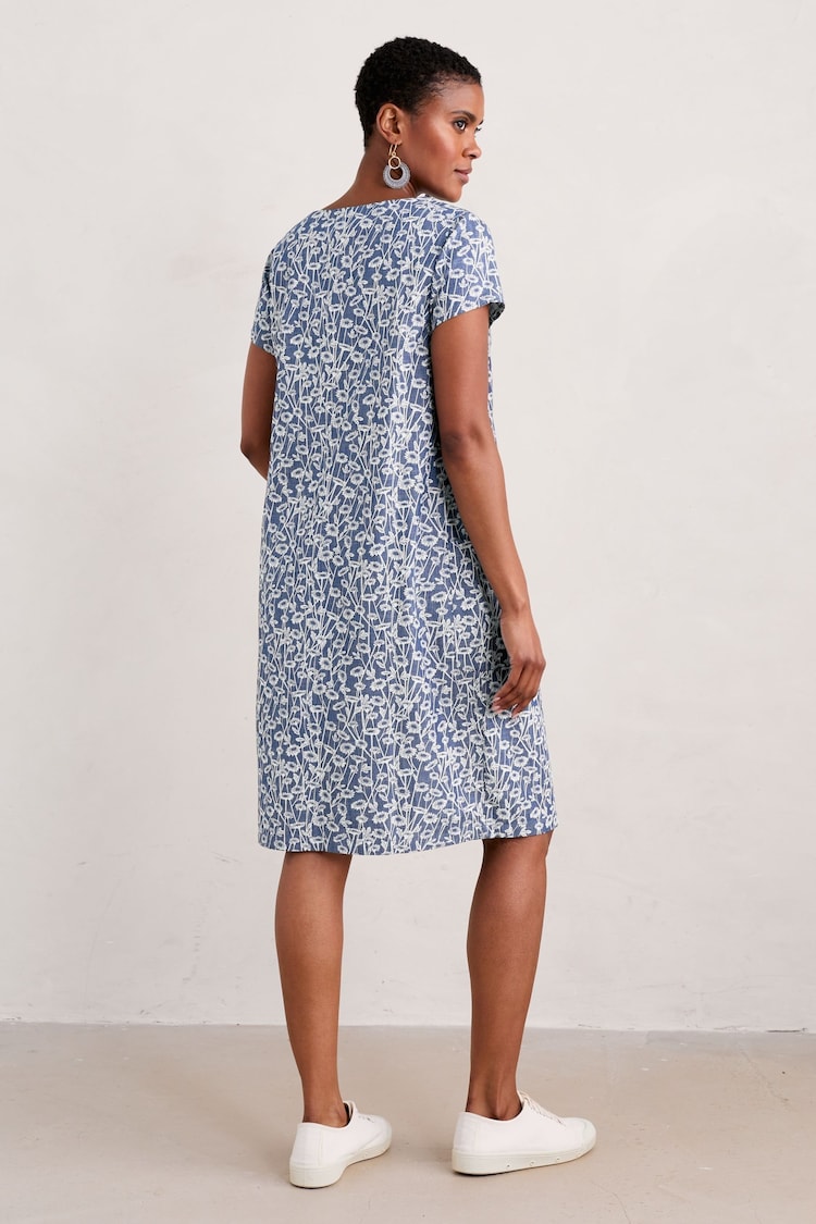 Seasalt Cornwall Blue Fernbank Chambray Dress - Image 2 of 5