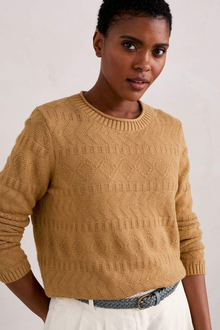 Seasalt Cornwall Yellow Kinter Organic Cotton Jumper - Image 2 of 5