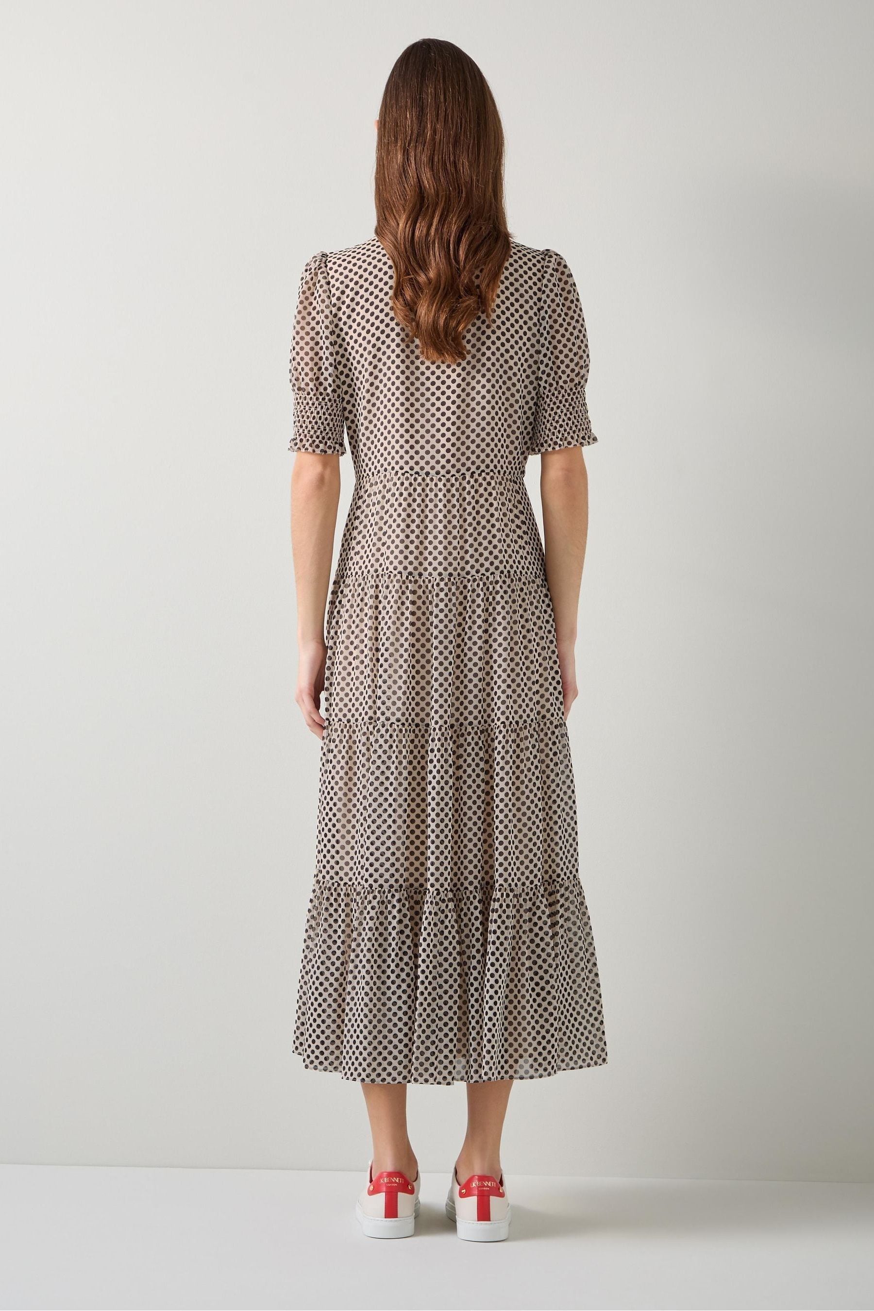 Lk bennett polka dot dress outlet