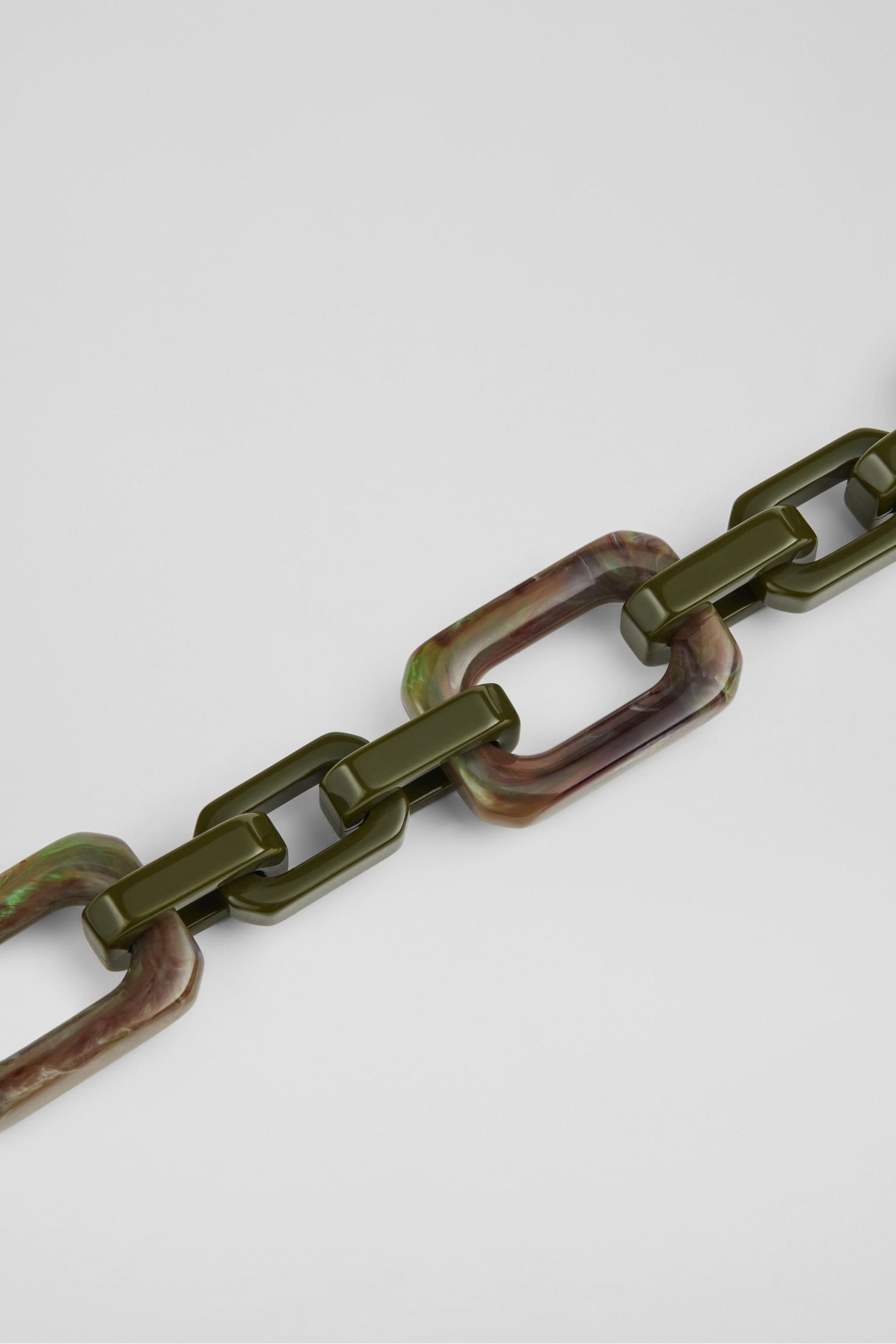 LK Bennett Green Aspen Resin Chain Leather Belt - Image 2 of 2