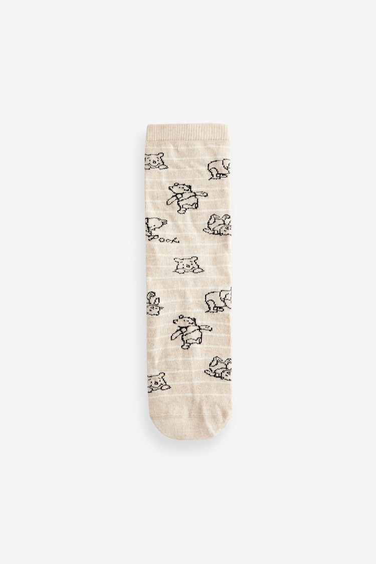 Blue / Green Winnie The Pooh Ankle Socks 4 Pack - Image 5 of 5