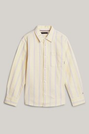 Tommy Hilfiger Yellow Monotype Stripes Shirt - Image 4 of 4