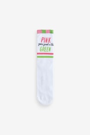 Green/Pink Wicked Movie Ribbed Ankle Socks 3 Pack - Image 7 of 7