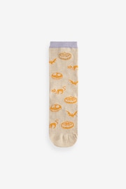 Purple/Orange The Nightmare Before Christmas Ankle Socks 4 Pack - Image 2 of 5