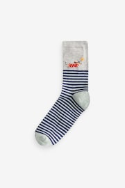 Dog Walking Scene Ankle Socks 5 Pack - Image 3 of 8