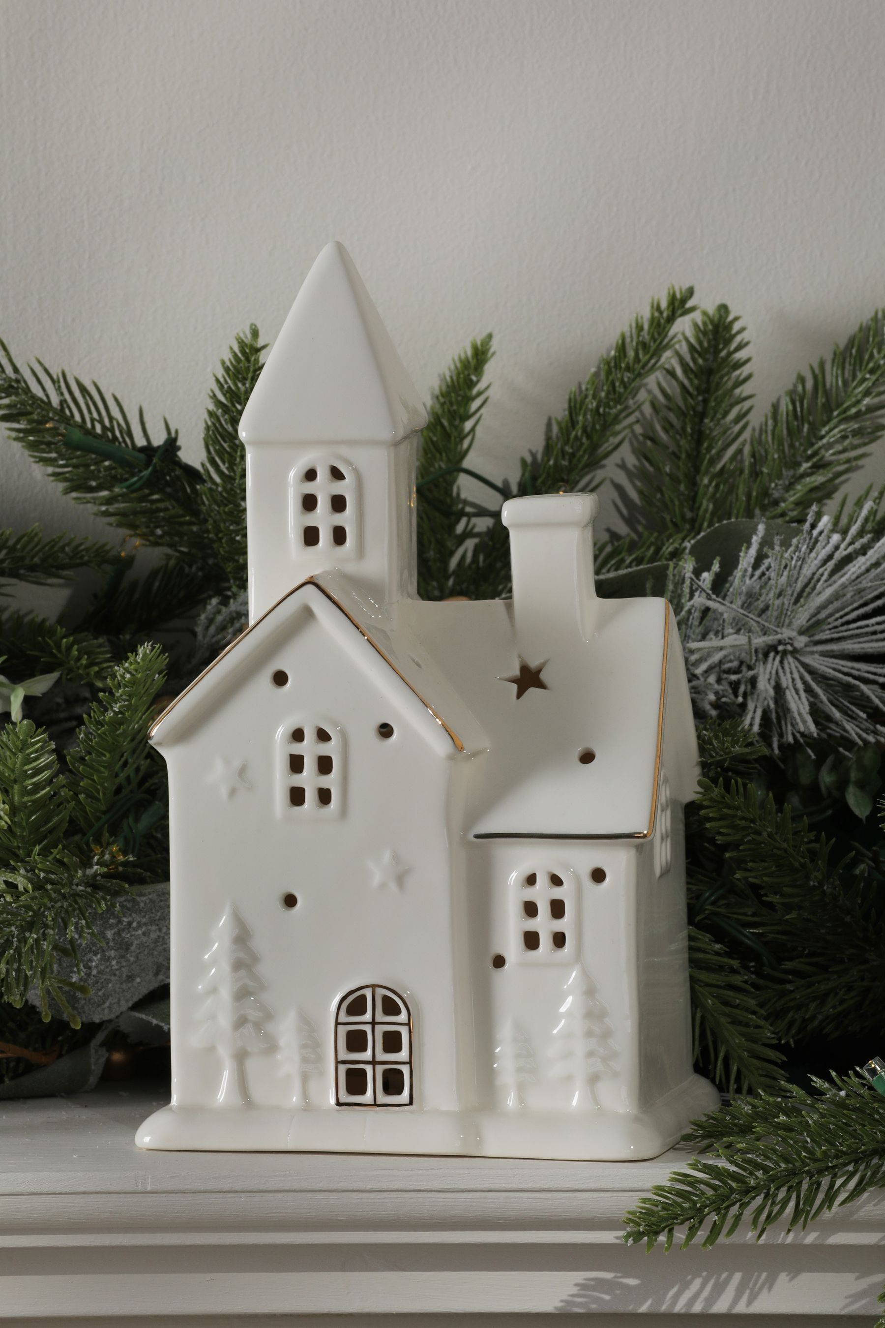Next ceramic house lamp on sale