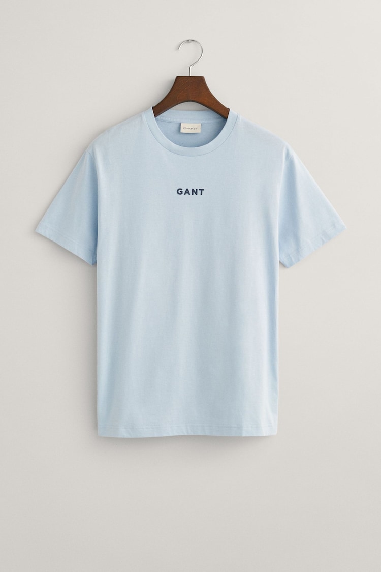 GANT Light Blue Contrast Small Logo T-Shirt - Image 5 of 5