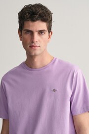 GANT Purple Shield T-Shirt - Image 4 of 5