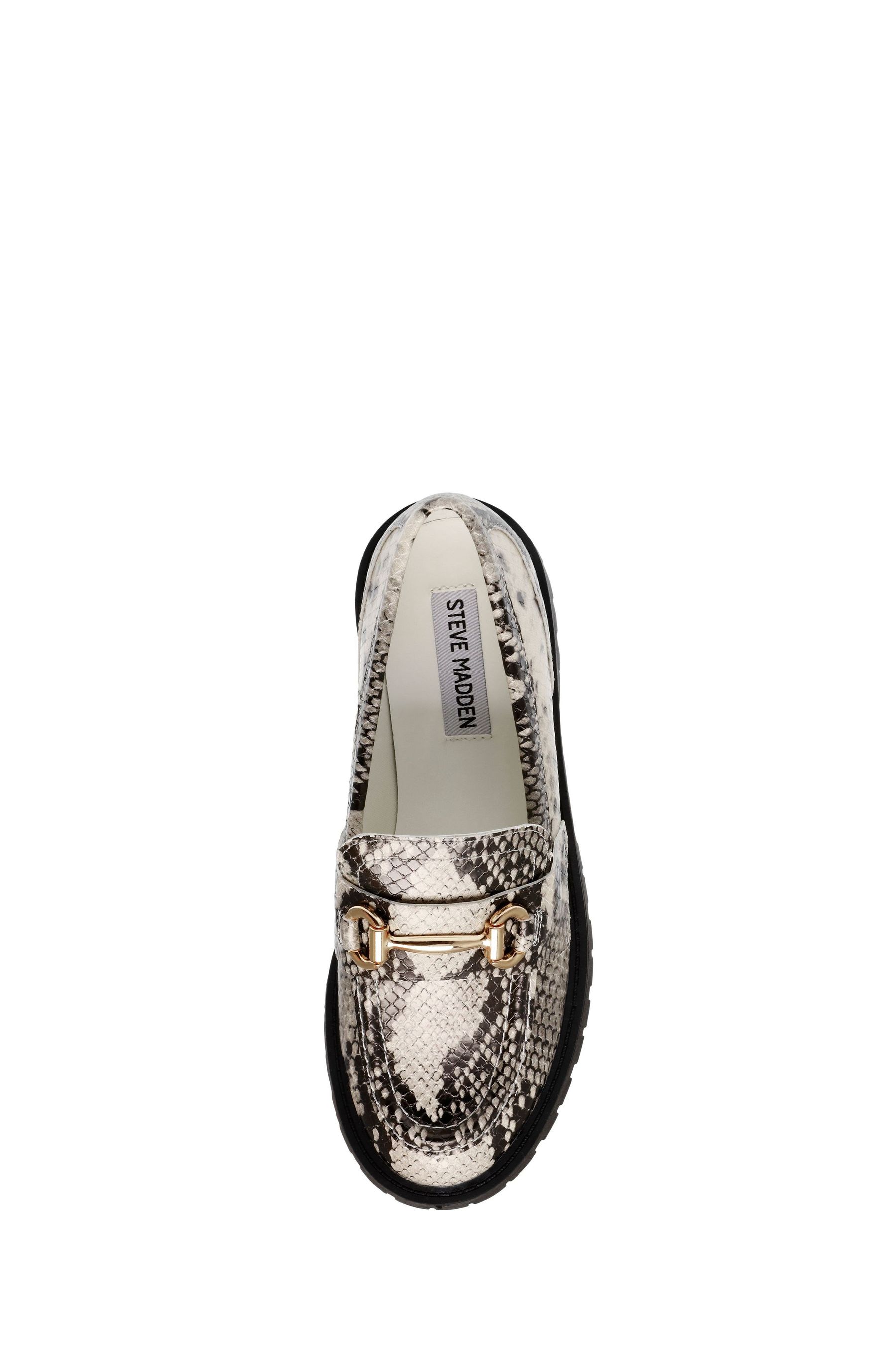 Steve madden snake print loafers discount