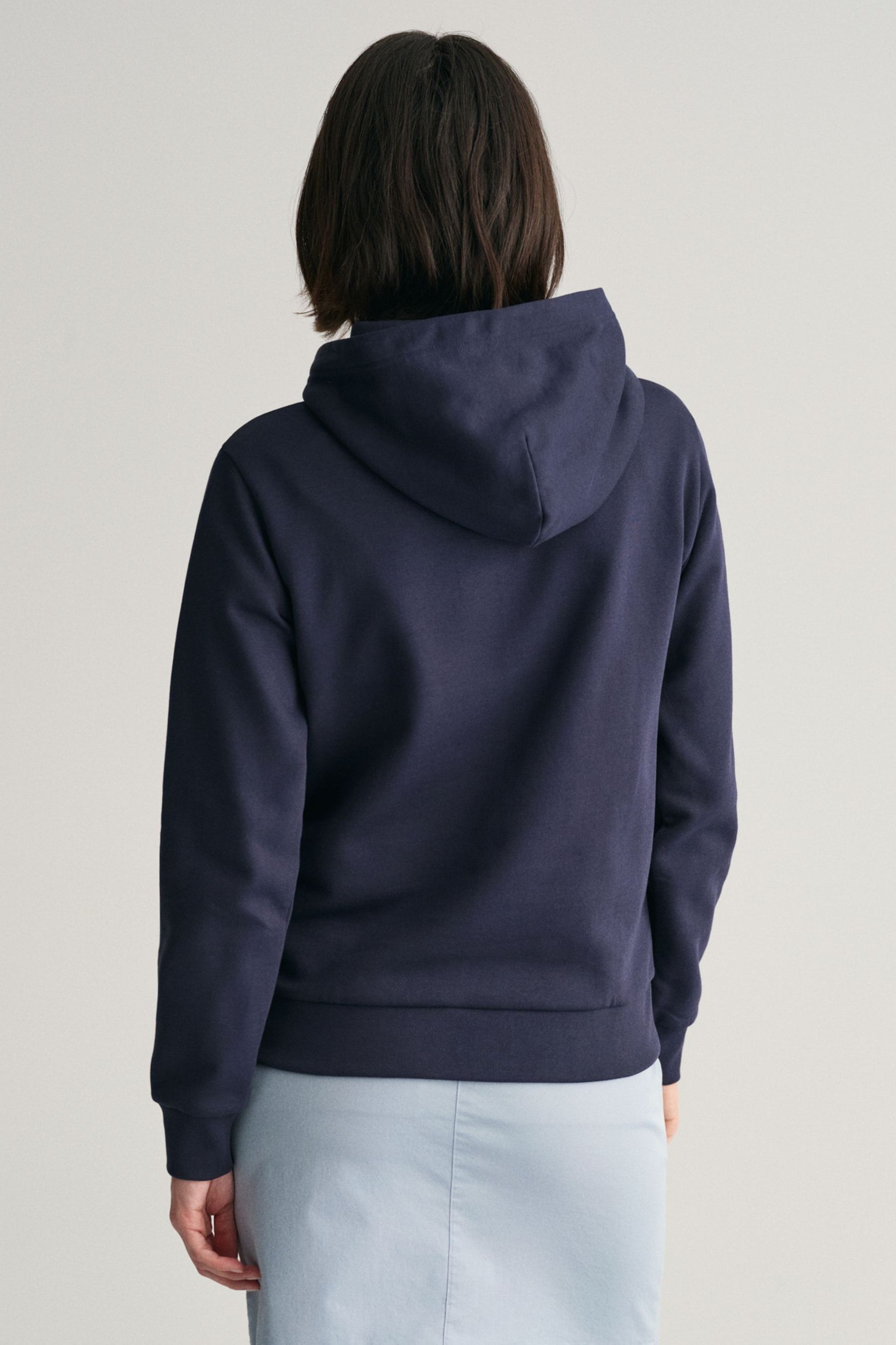 GANT Blue Archive Shield Print Hoodie