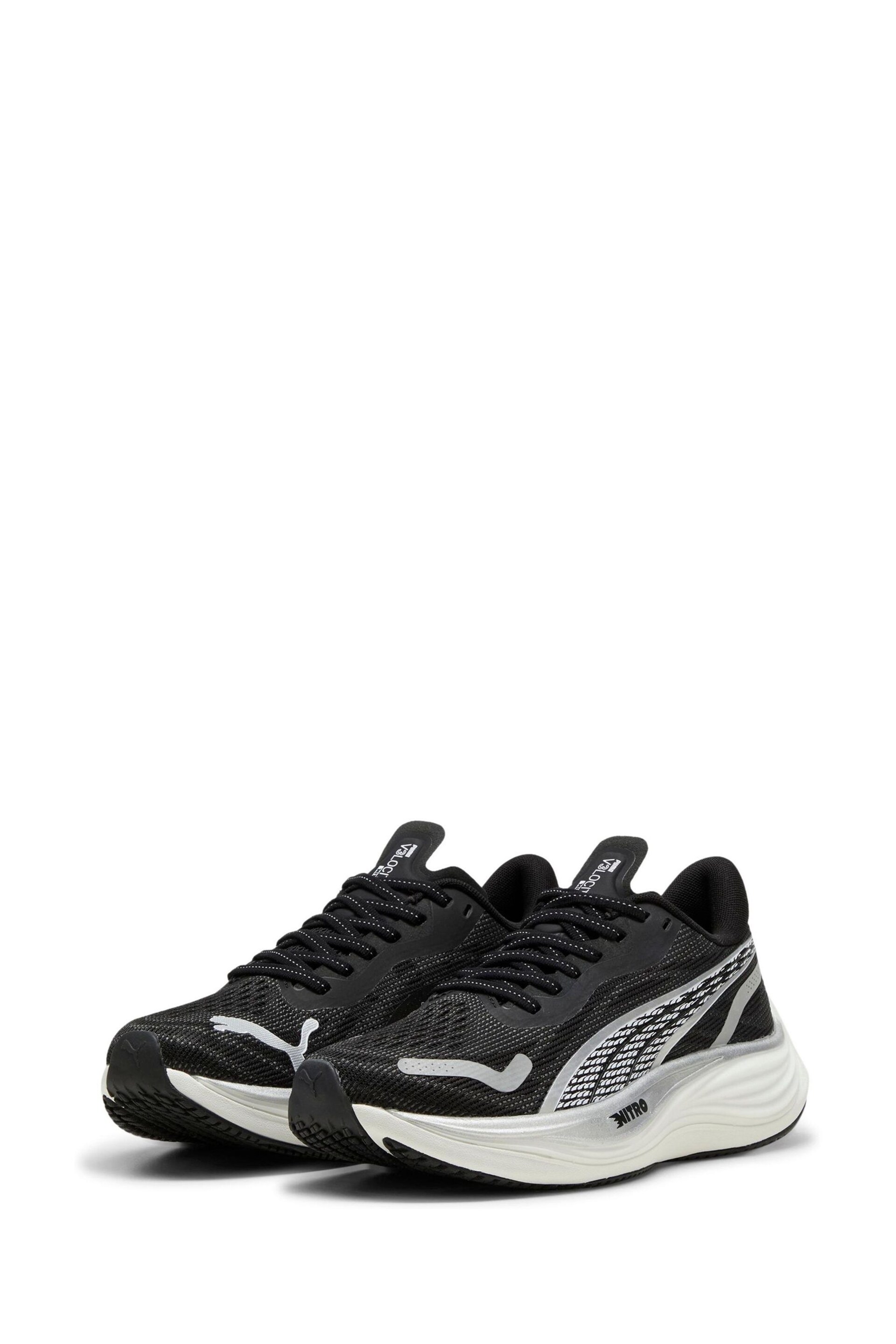 Puma Black Womens Velocity Nitro™ 3 Running Shoes - Image 3 of 8