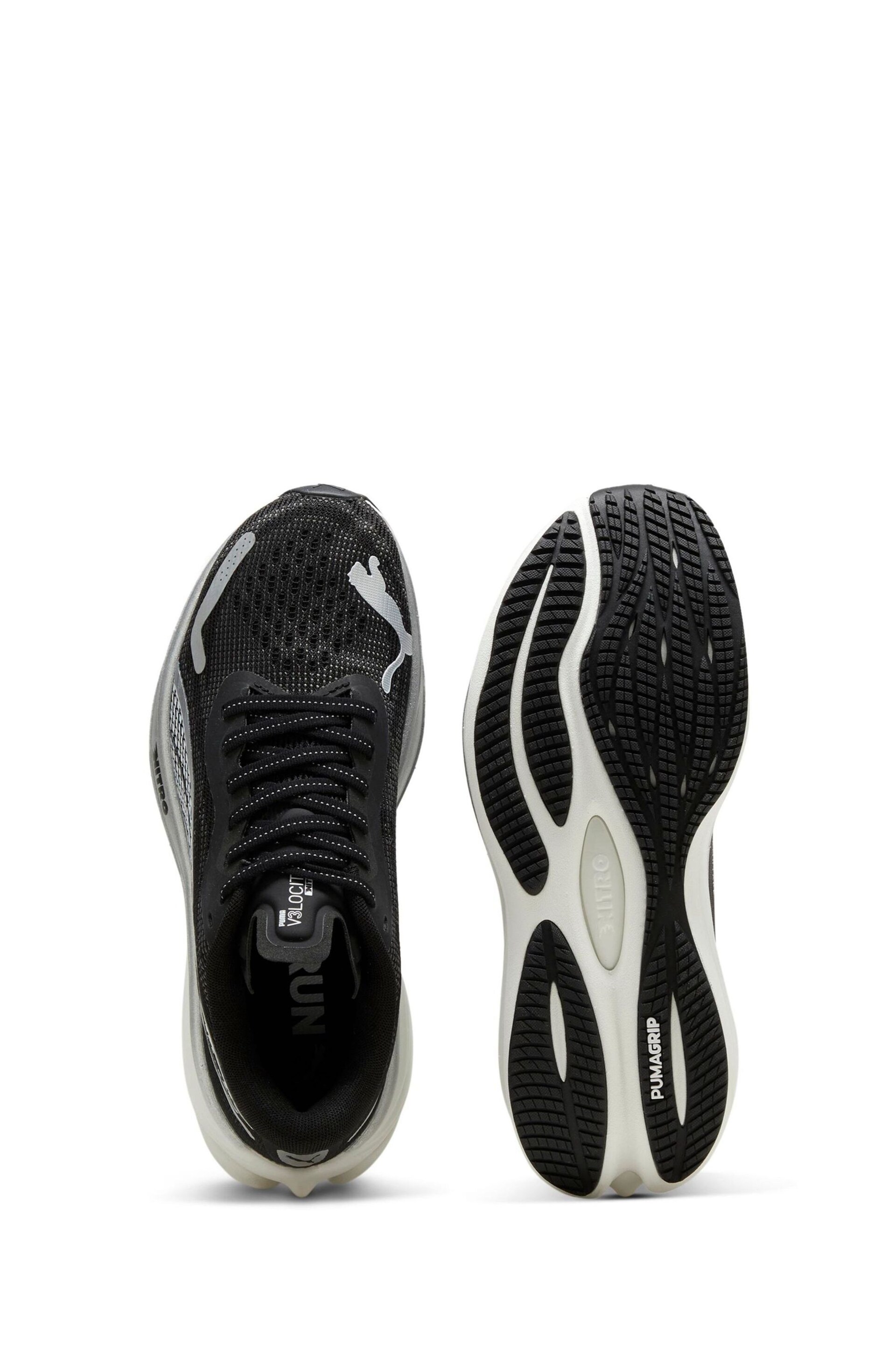 Puma Black Womens Velocity Nitro™ 3 Running Shoes - Image 4 of 8