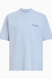 AllSaints Sky Blue Access Short Sleeve Crew T-Shirt - Image 8 of 8
