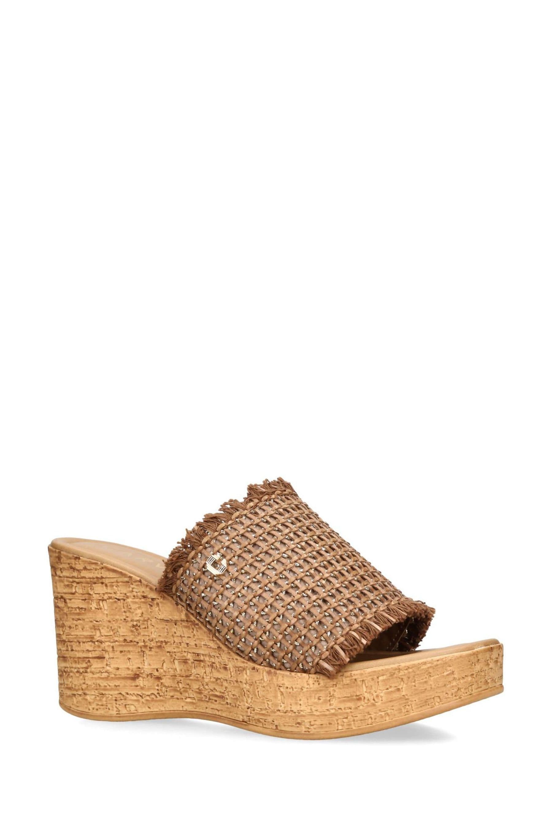 Buy Carvela Comfort Natural Maple Wedge Sandals from Next Luxembourg