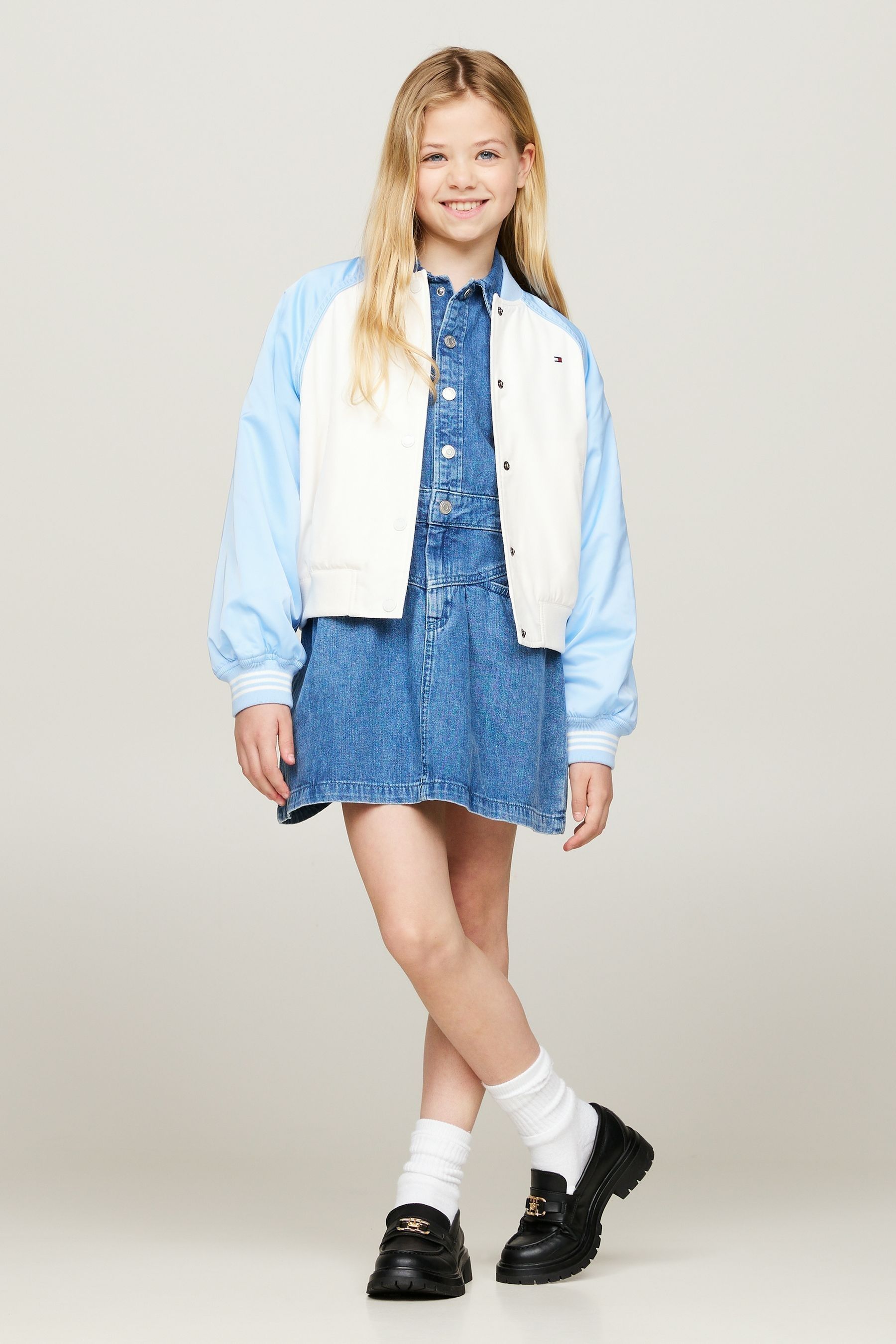 Buy Tommy Hilfiger Blue Varsity Bomber Jacket from Next Canada
