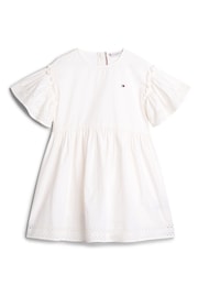 Tommy Hilfiger White Broderie Anglaise Dress - Image 4 of 4