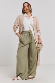 Simply Be Natural Longline Ribbed Cardigan - Image 1 of 4