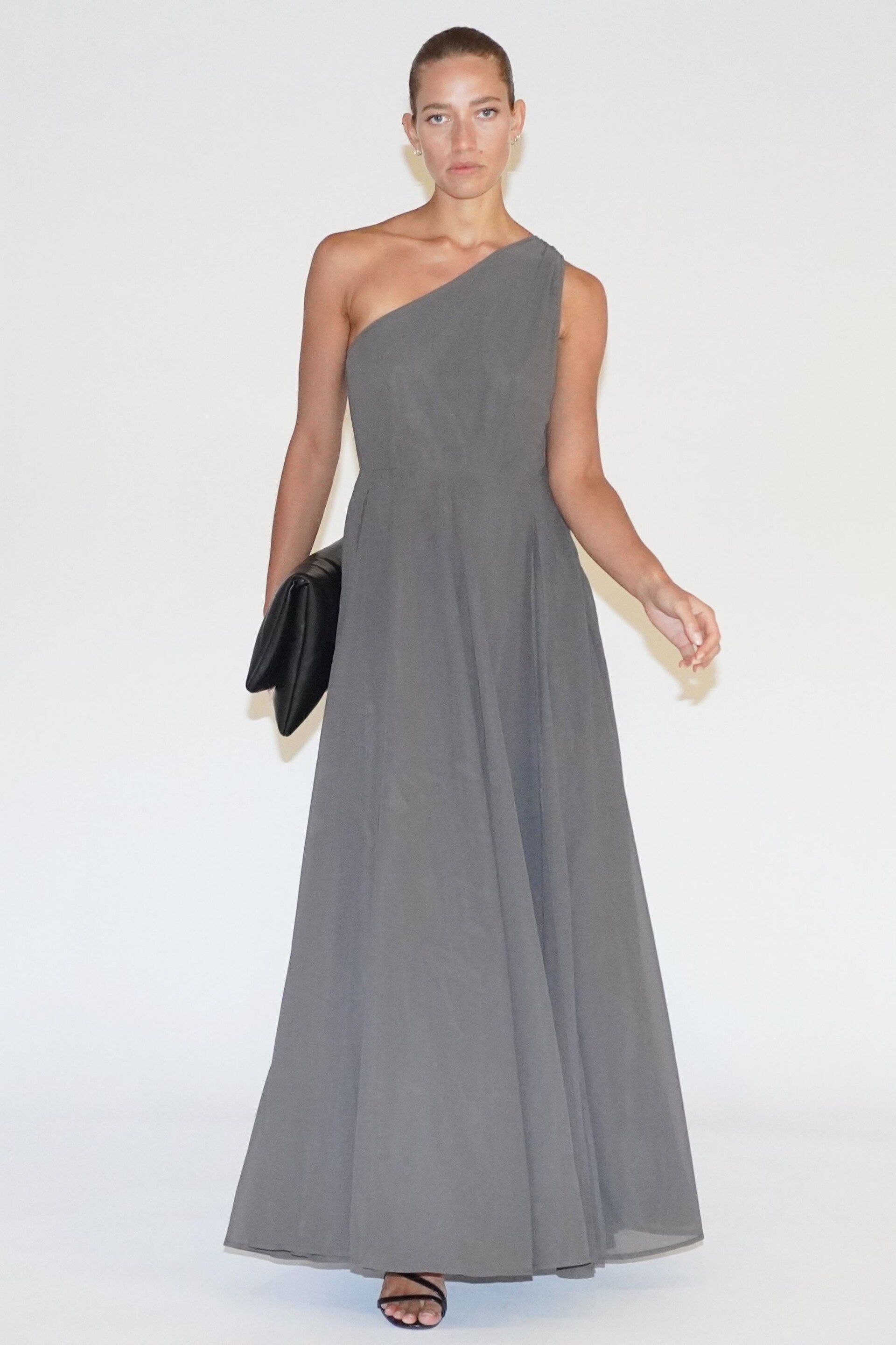 Religion Brown One Shoulder Maxi Dress With Full Skirt - Image 2 of 7