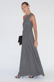 Religion Brown One Shoulder Maxi Dress With Full Skirt - Image 5 of 7
