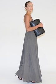 Religion Brown One Shoulder Maxi Dress With Full Skirt - Image 7 of 7