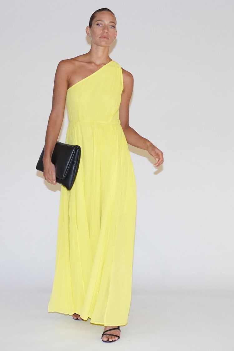 Religion Yellow One Shoulder Maxi Dress With Full Skirt - Image 2 of 6