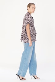 Religion Natural Oversized Blouse in Dip Dye With Tie Neck - Image 5 of 6