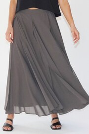 Religion Brown Eligion Floaty Sheer Multi Layered Olsen Maxi Skirt - Image 3 of 6