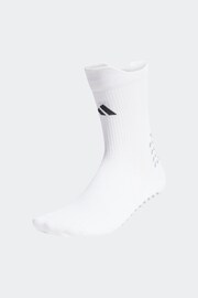 adidas White Football Grip Print CU Socks - Image 1 of 3