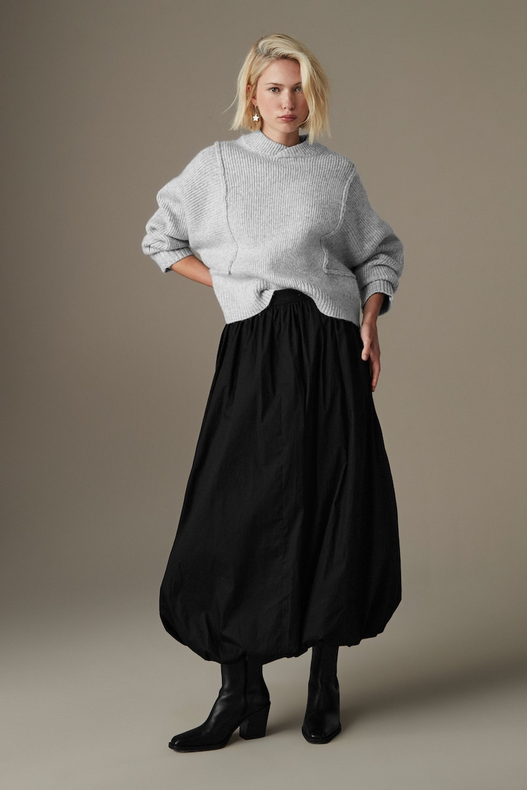 Black Bubble Hem Skirt - Image 2 of 8