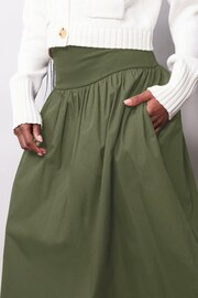 Albaray Green Woven Mix Khaki Skirt - Image 3 of 5