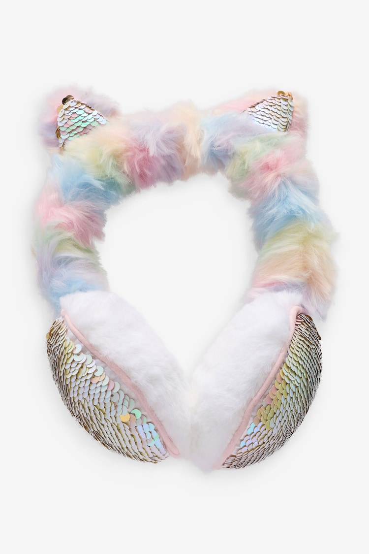 Billieblush Pink Cat Ears Fluffy Ear Muffs - Image 1 of 2