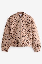 Animal Print Quilt Bomber Jacket - Image 5 of 7