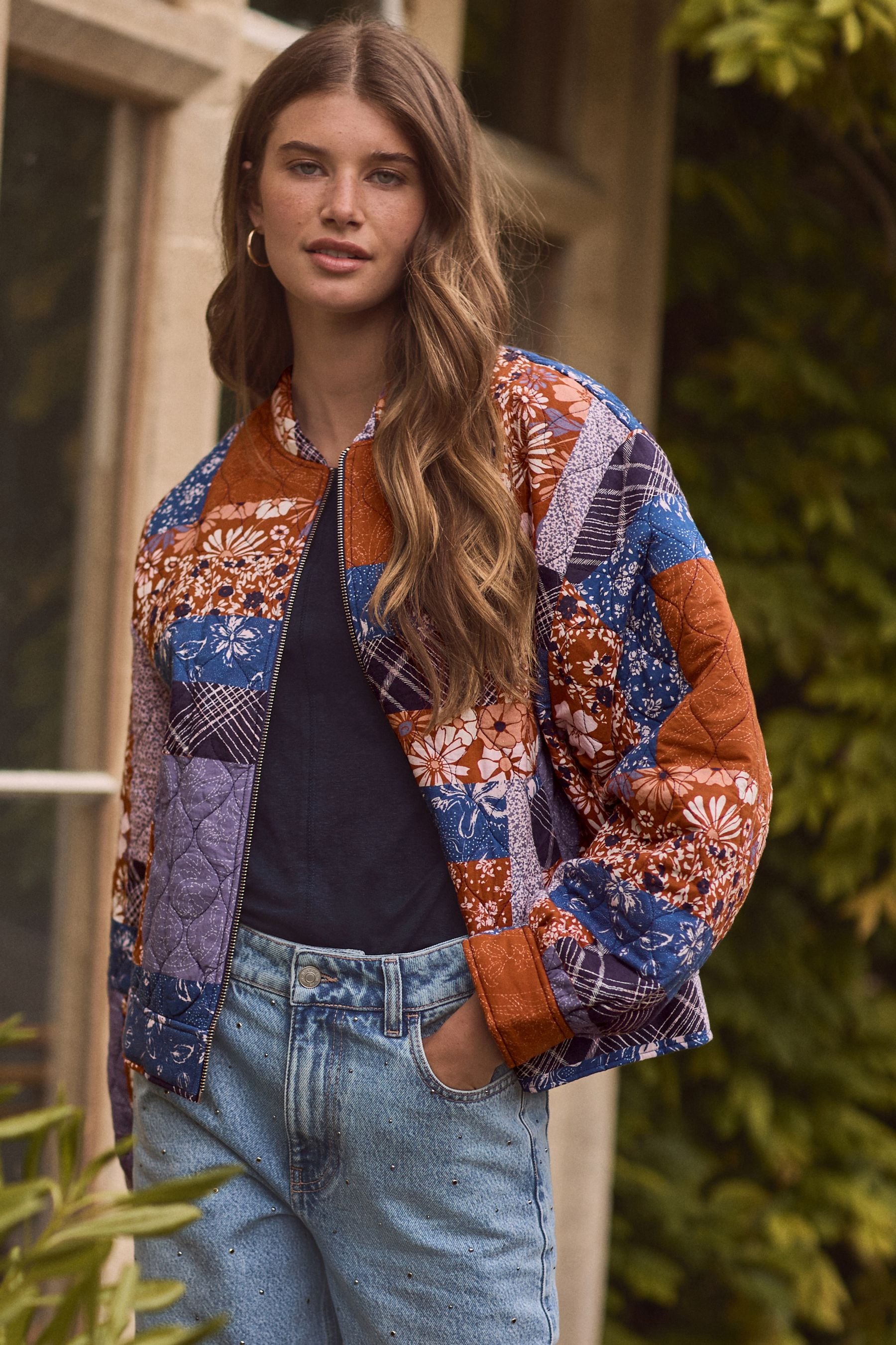 Premium down quilt bomber jacket on sale